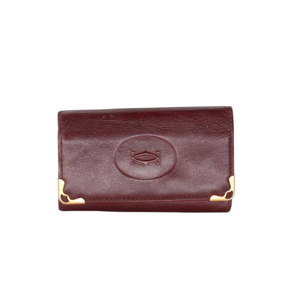 Cartier 6 Key Holder Monogram Leather Wallet CR-1217P-0003